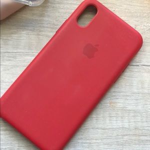 Red silicone Apple iPhone X/xs case